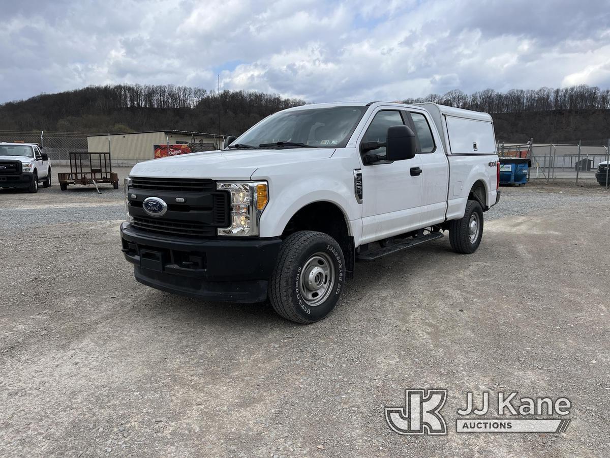 (Smock, PA) 2017 Ford F250 4x4 Extended-Cab Pickup Truck Runs & Moves, Check Engine Light On, Rust D