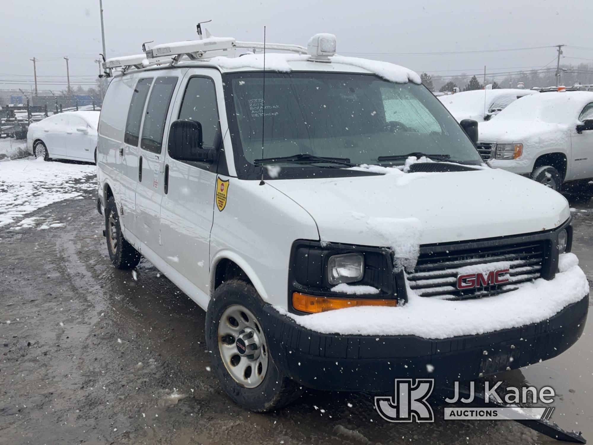 (Rome, NY) 2013 GMC Savana G1500 AWD Cargo Van Runs & Moves, Body & Rust Damage, Side Cargo Doors Do