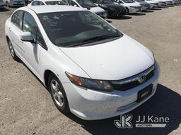 (Plymouth Meeting, PA) 2012 Honda Civic 4-Door Sedan CNG Only) (Runs & Moves, Body & Rust Damage