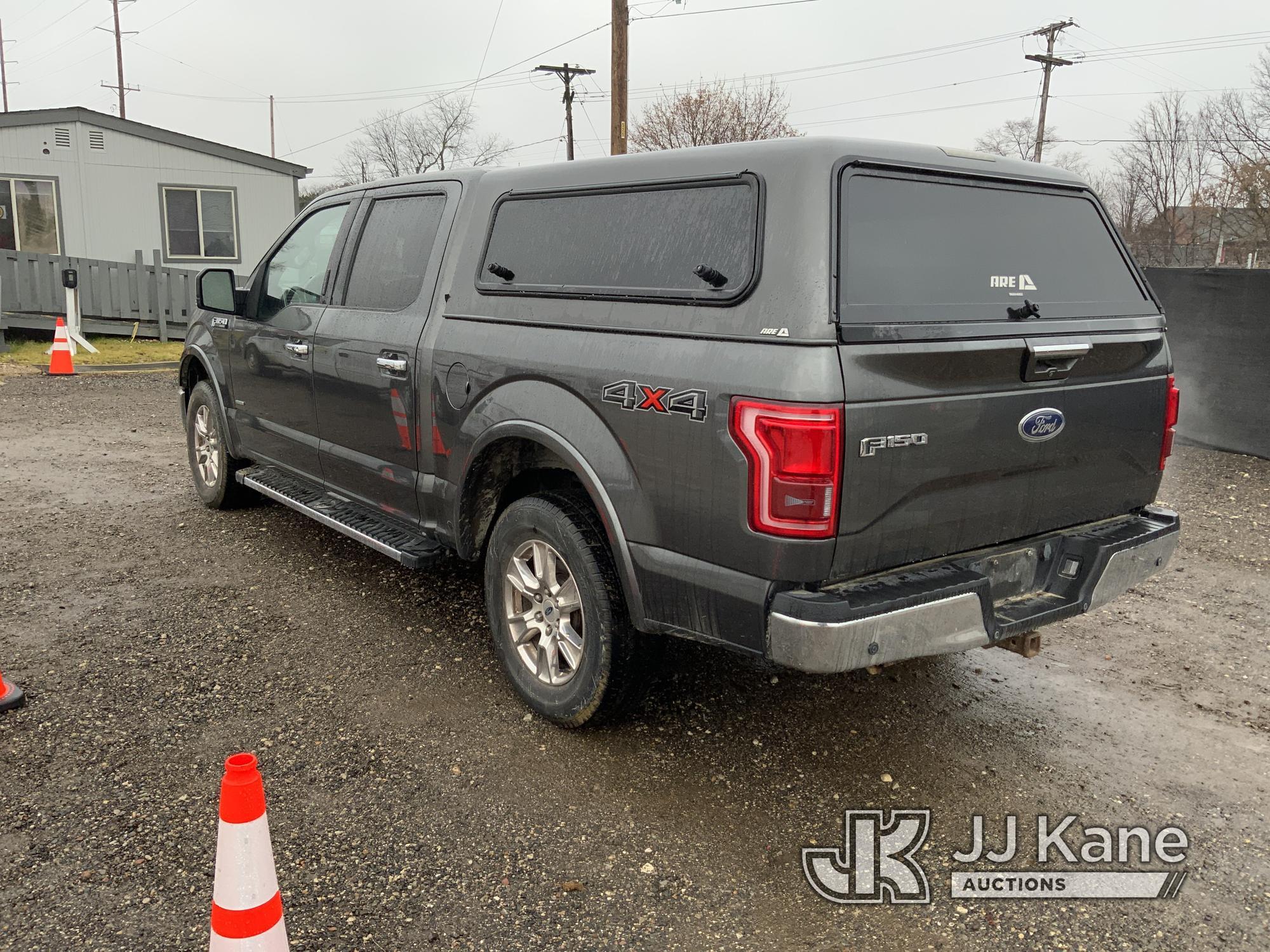 (Charlotte, MI) 2016 Ford F150 4x4 Crew-Cab Pickup Truck Runs, Moves