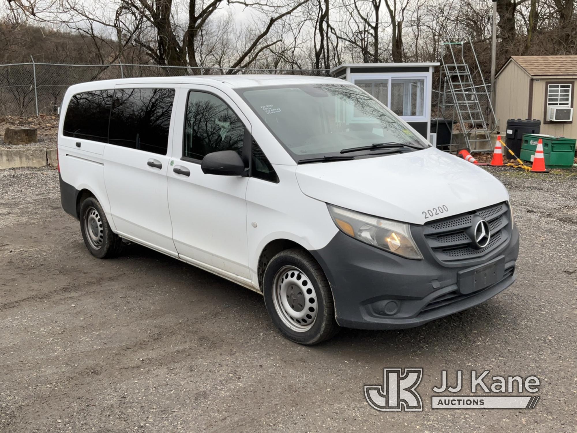 (Plymouth Meeting, PA) 2016 Mercedes-Benz Metris Cargo Window Van Runs & Moves, Body & Rust Damage,