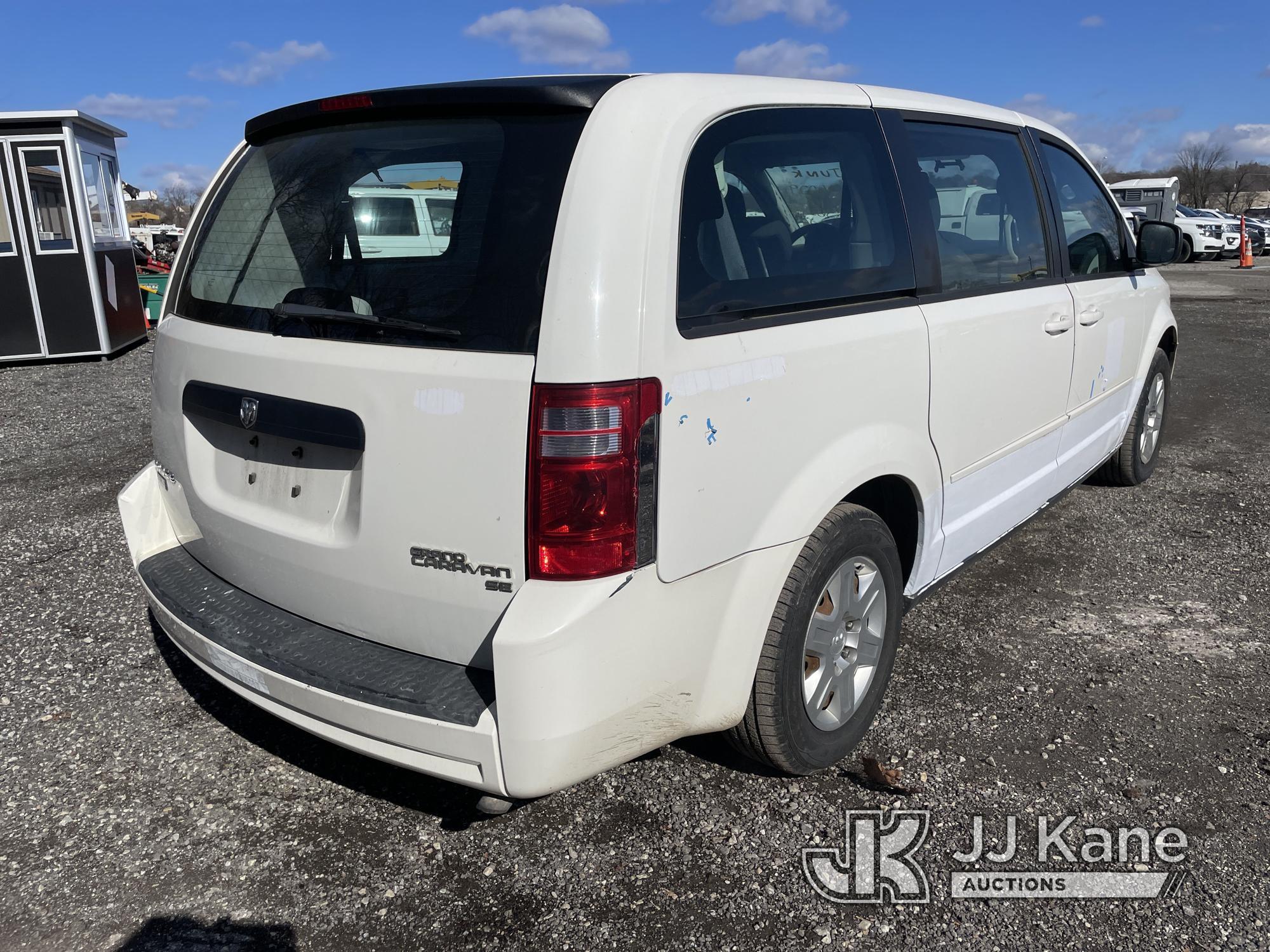 (Plymouth Meeting, PA) 2010 Dodge Grand Caravan Mini Passenger Van Runs & Moves, Engine Light On, Bo