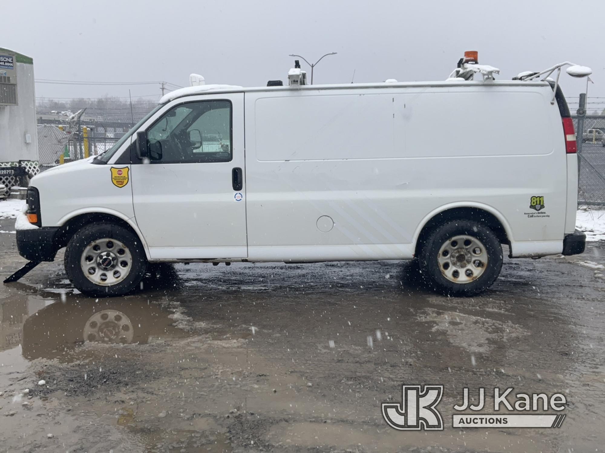 (Rome, NY) 2013 GMC Savana G1500 AWD Cargo Van Runs & Moves, Body & Rust Damage, Side Cargo Doors Do