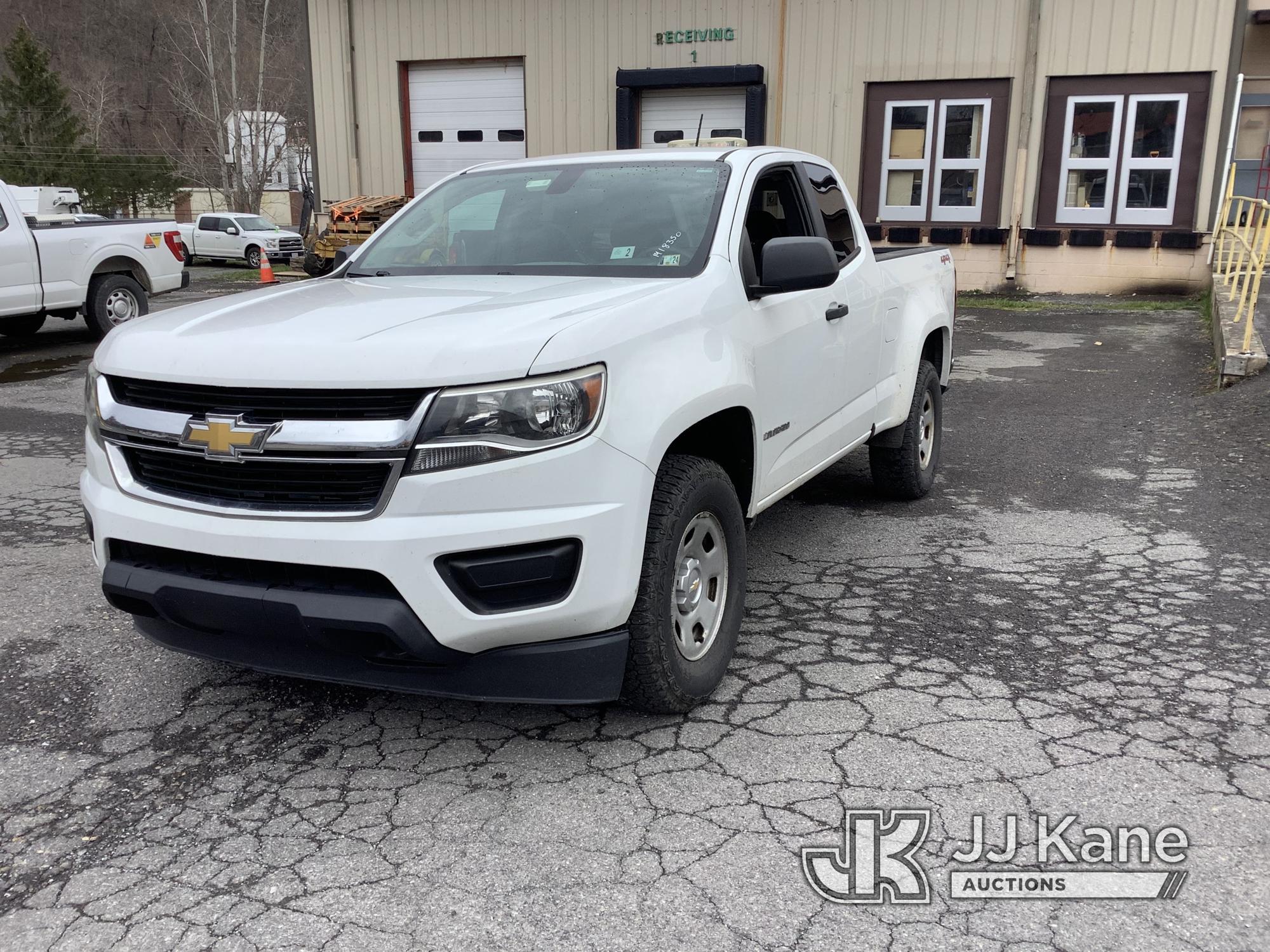 (Cumberland, MD) 2016 Chevrolet Colorado 4x4 Extended-Cab Pickup Truck Runs & Moves, Rust & Body Dam