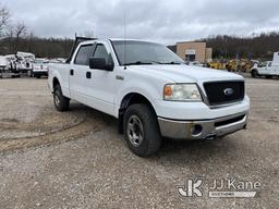 (Smock, PA) 2007 Ford F150 4x4 Crew-Cab Pickup Truck Runs Rough, Moves Rough, Bad Transmission, No T