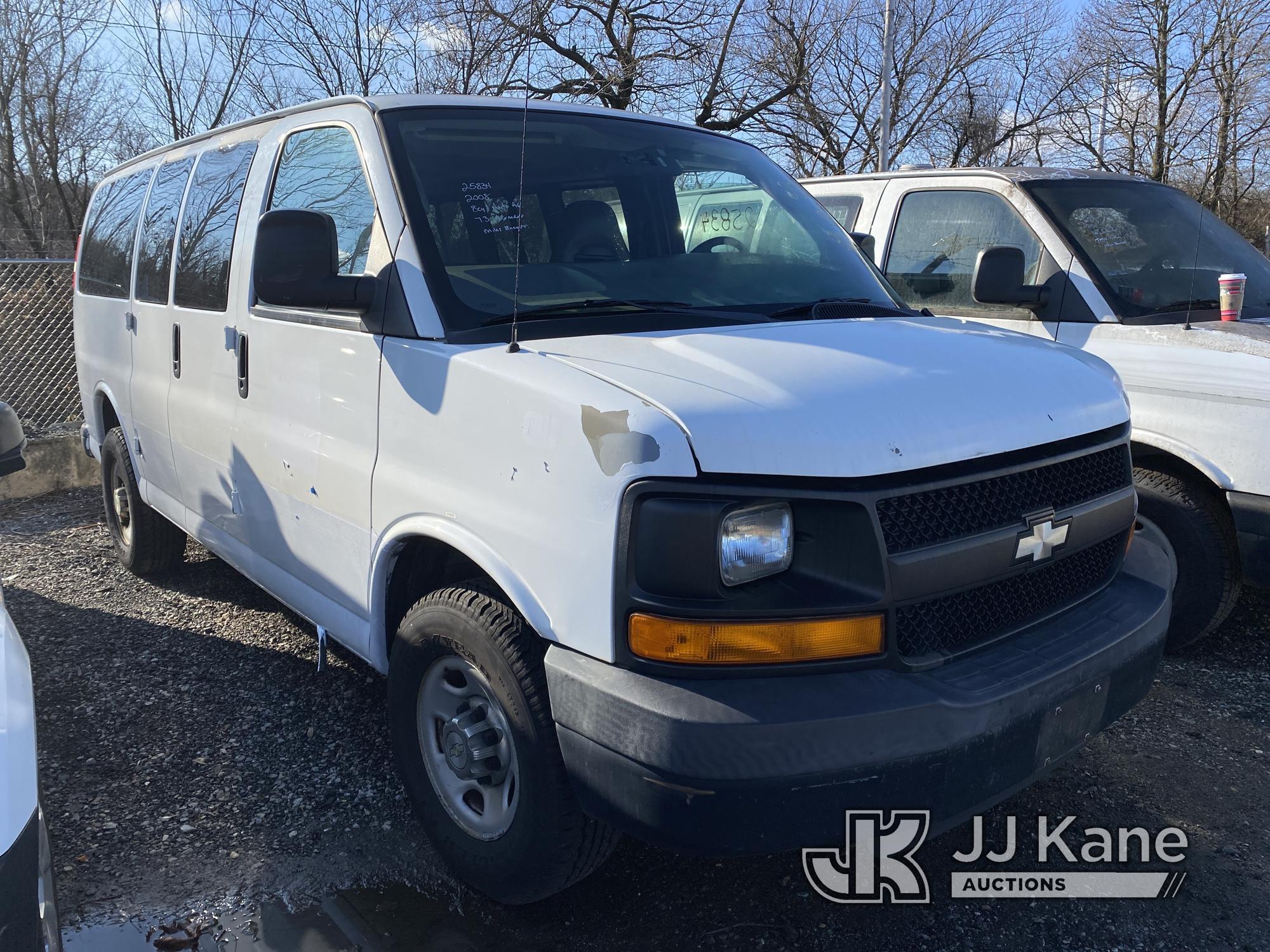 (Plymouth Meeting, PA) 2008 Chevrolet Express 3500 Passenger Van Cranks, Fuel Problem Not Running Co