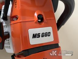 (Plymouth Meeting, PA) Model MS660 Chainsaw New/Unused) (Professional Duty Chainsaw W/ The Highest-G