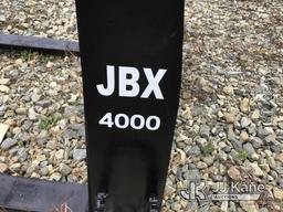 (Shrewsbury, MA) JBX 4000 48in skid steer fork attachments (New/Unused) NOTE: This unit is being sol