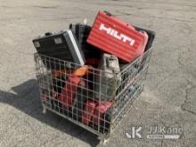 Warehouse basket full of misc power tools NOTE: This unit is being sold AS IS/WHERE IS via Timed Auc