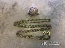 (2) 20ft grade 70 cargo transport chains (New/Unused) NOTE: This unit is being sold AS IS/WHERE IS v