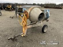 Portable Concrete Mixer Runs) (Missing Hitch Lock