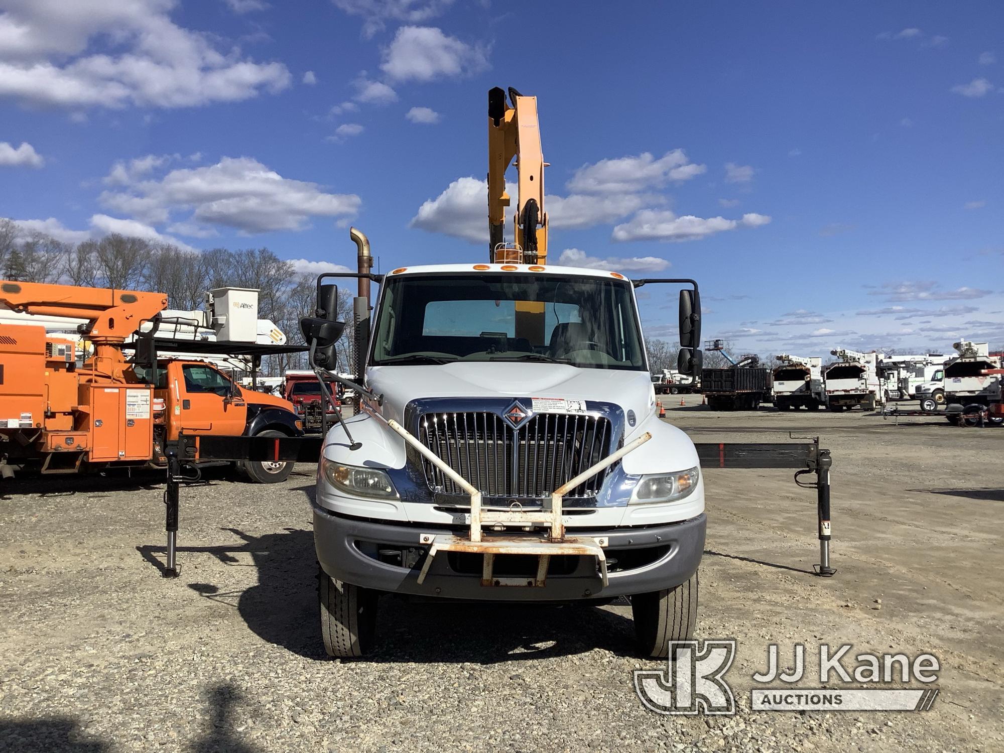 (Shrewsbury, MA) Effer 130/2S, Knuckleboom Crane mounted behind cab on 2015 International 4300 DuraS