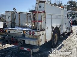 (Bellport, NY) Versalift VO43I, Over-Center Bucket Truck center mounted on 2013 Freightliner M2 106