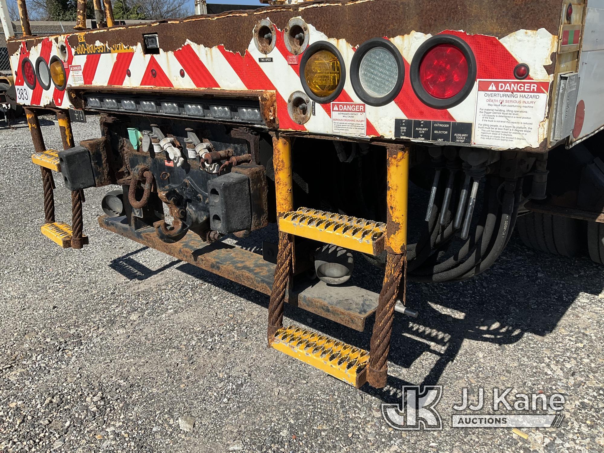 (Plymouth Meeting, PA) Terex/Telelect Commander C4047, Digger Derrick rear mounted on 2013 Internati