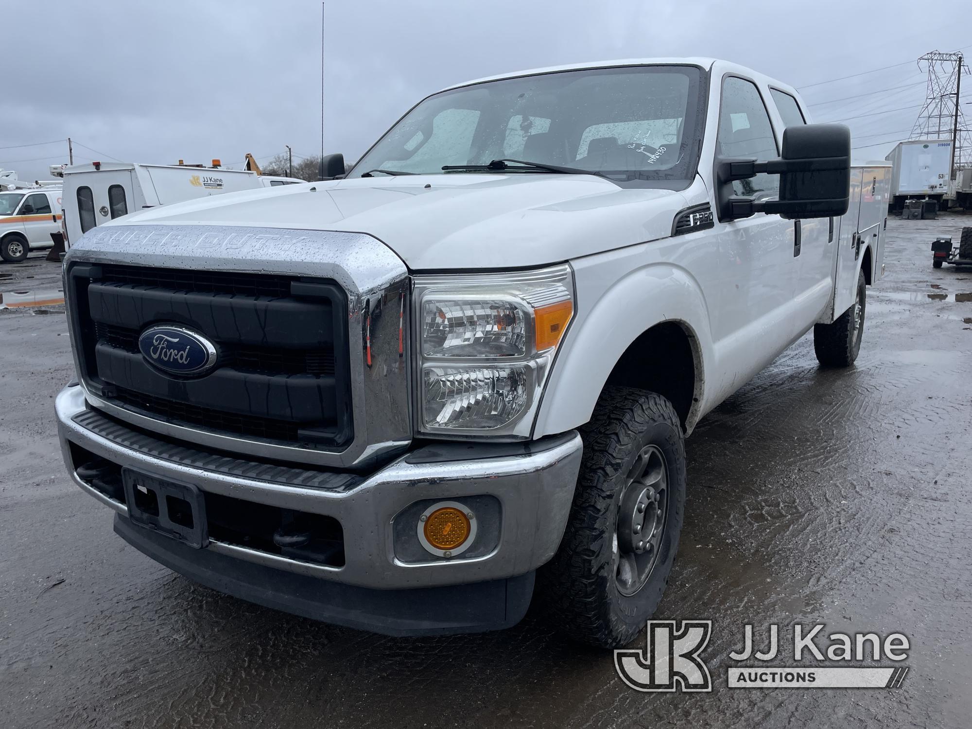 (Plymouth Meeting, PA) 2016 Ford F250 4x4 Crew-Cab Service Truck Runs & Moves, Body& Rust Damage