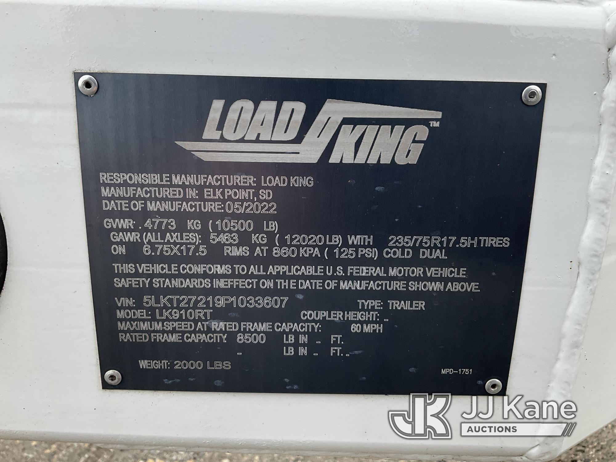 (Plymouth Meeting, PA) 2024 Load King LK910RT Hydraulic Reel Trailer
