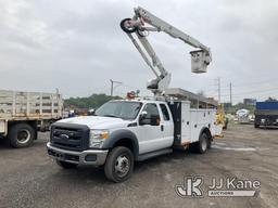 (Plymouth Meeting, PA) Altec AT40G, Articulating & Telescopic Bucket Truck mounted behind cab on 201