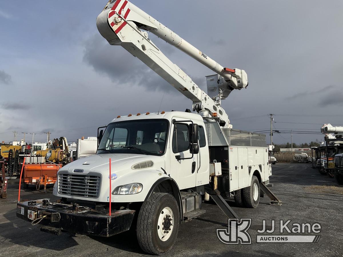 (Rome, NY) Altec AN55-OC, Material Handling Bucket Truck rear mounted on 2014 Freightliner M2 106 4x