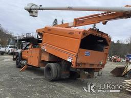 (Deposit, NY) Altec LR760E70, Over-Center Elevator Bucket Truck mounted behind cab on 2013 Ford F750