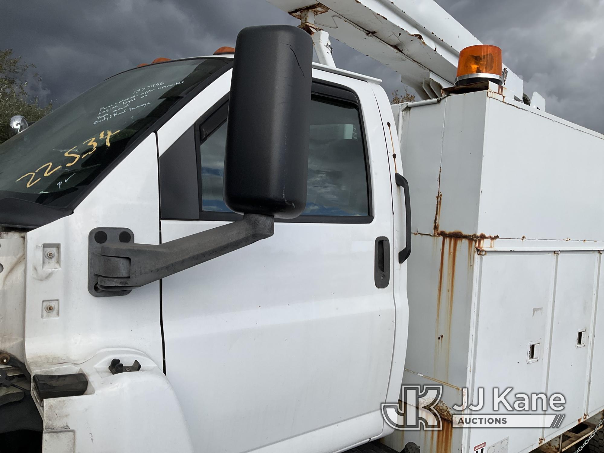 (Bellport, NY) Terex/Telelect XL4050, Digger Derrick corner mounted on 2006 GMC C8500 Utility Truck