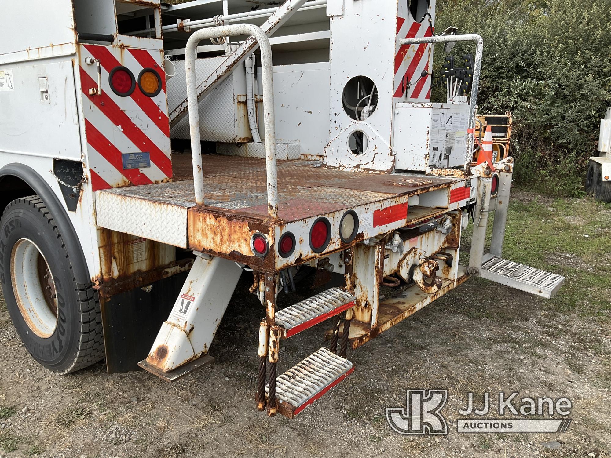 (Bellport, NY) Terex/Telelect XL4050, Digger Derrick corner mounted on 2006 GMC C8500 Utility Truck