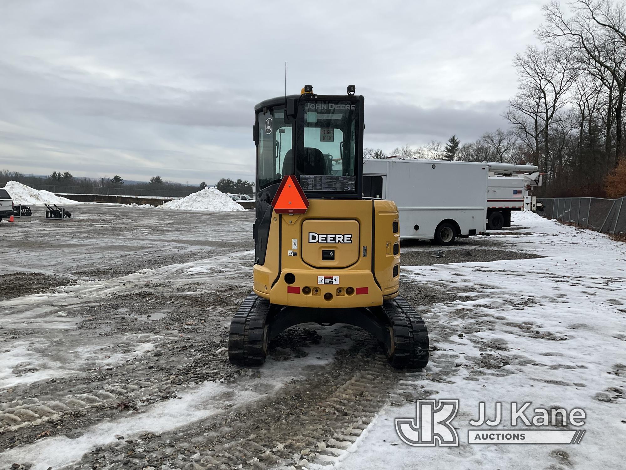 (Shrewsbury, MA) 2017 John Deere 35G Mini Hydraulic Excavator Runs, Moves & Operates