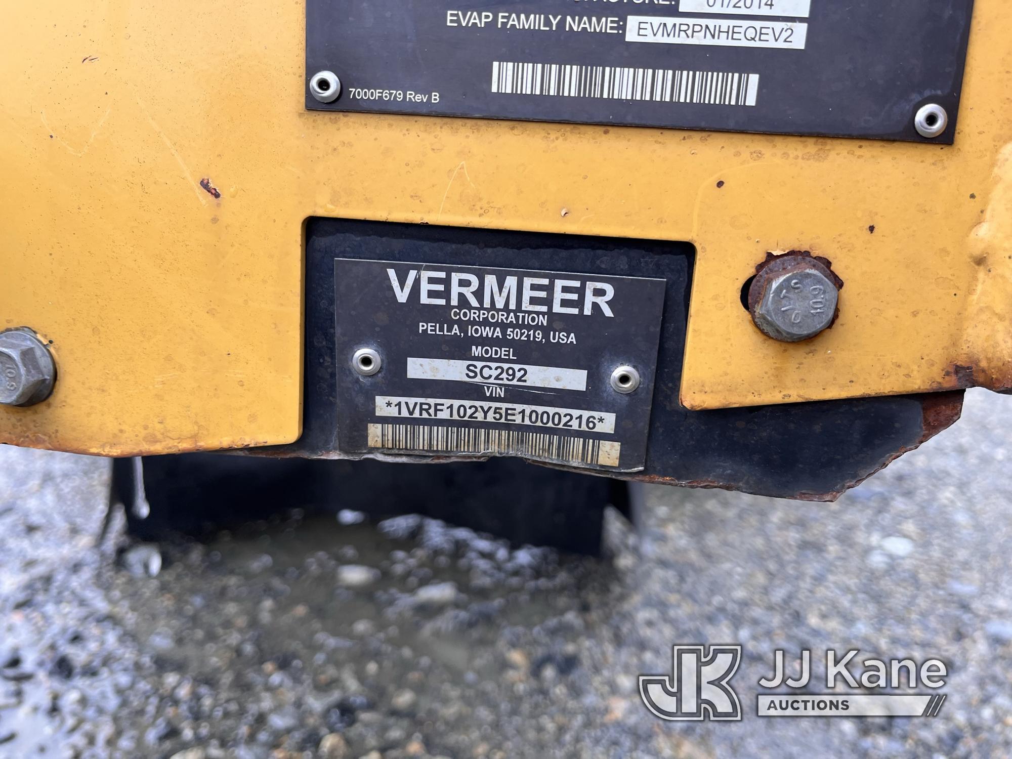 (Shrewsbury, MA) 2014 Vermeer SC292 Stump Grinder No Title) (Runs & Operates