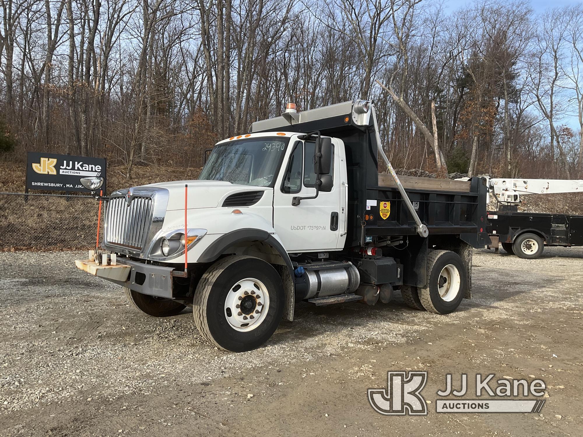 (Shrewsbury, MA) 2016 International 7400 Dump Truck Runs, Moves & Dump Operates) (Check Engine Light