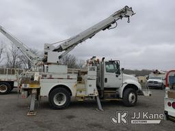 (Ashland, OH) Altec DL42-TR, Digger Derrick rear mounted on 2007 International 4400 Utility Truck Ru