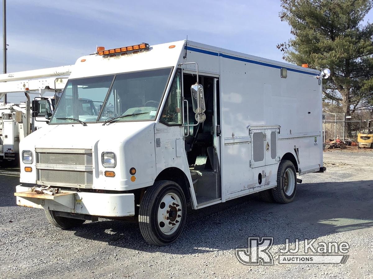 (Frederick, MD) 2006 Freightliner MT55 Van Body/Air Compressor Truck, 25 Ft Long With 15 In Front Bu