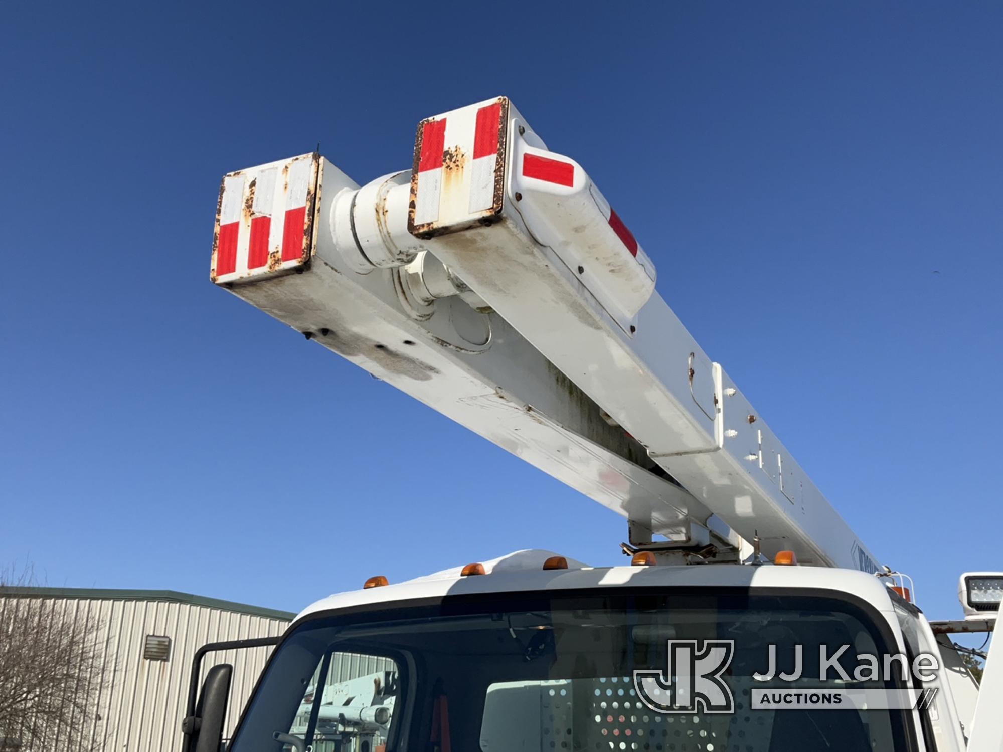 (Bellport, NY) Versalift VO43I, Over-Center Bucket Truck center mounted on 2013 Freightliner M2 106