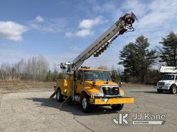 (Wells, ME) Altec DM47-TR, Digger Derrick rear mounted on 2010 International 4300 Utility Truck Runs