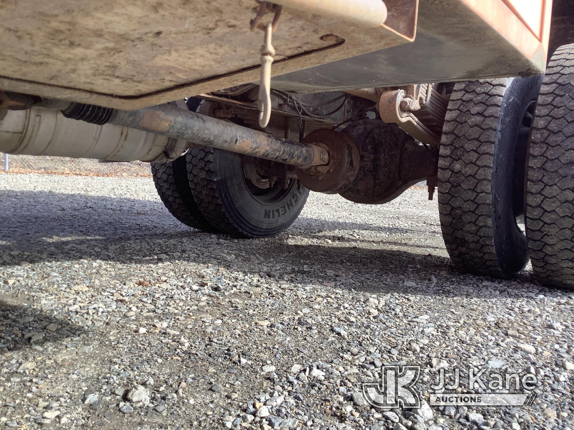 (Shrewsbury, MA) Altec LR756, Over-Center Bucket Truck mounted behind cab on 2013 Ford F750 Chipper