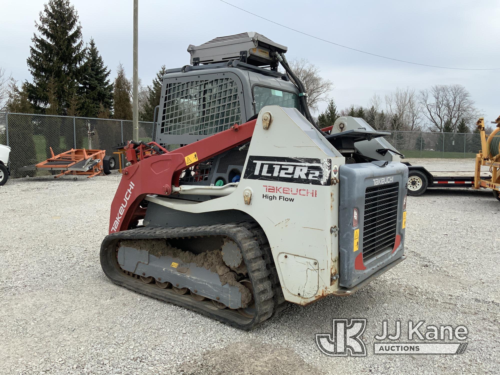 (Fort Wayne, IN) 2018 Takeuchi TL12 Tracked Skid Steer Loader Runs, Moves & Operates) (Smokes, No At