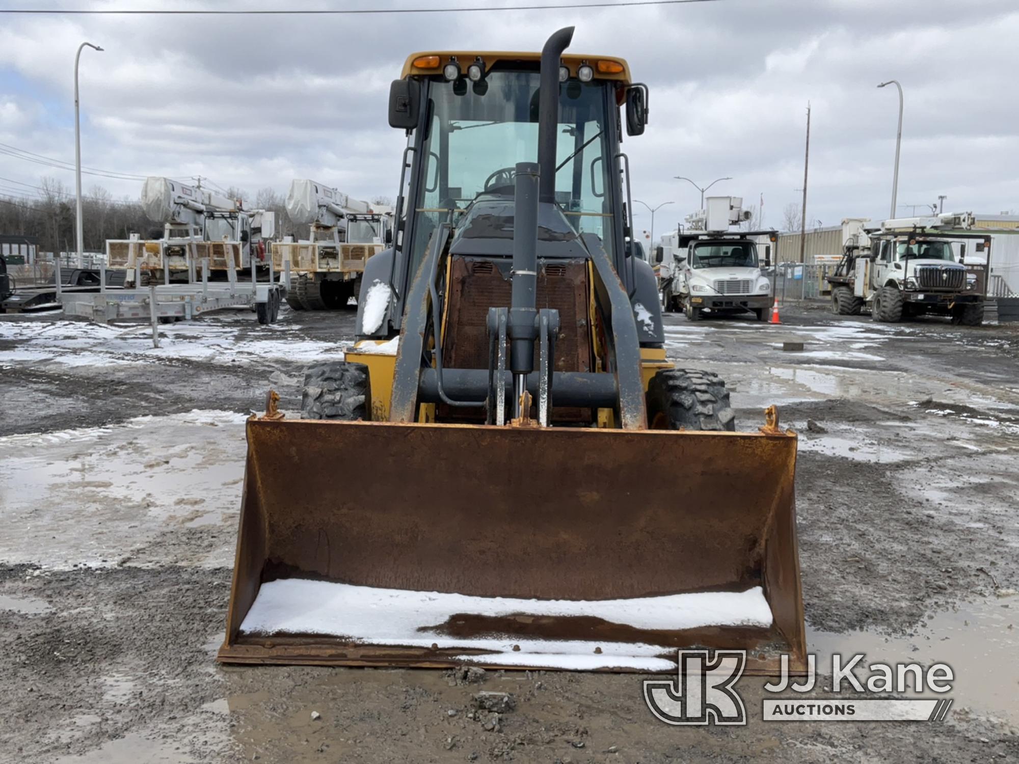 (Rome, NY) 2015 John Deere 310K 4x4 Tractor Loader Backhoe No Title) (Runs & Operates