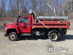 (Shrewsbury, MA) 2009 GMC C5500 4x4 Dump Truck Runs, Moves & Dump Operates) (Rust Damage, ABS & Chec