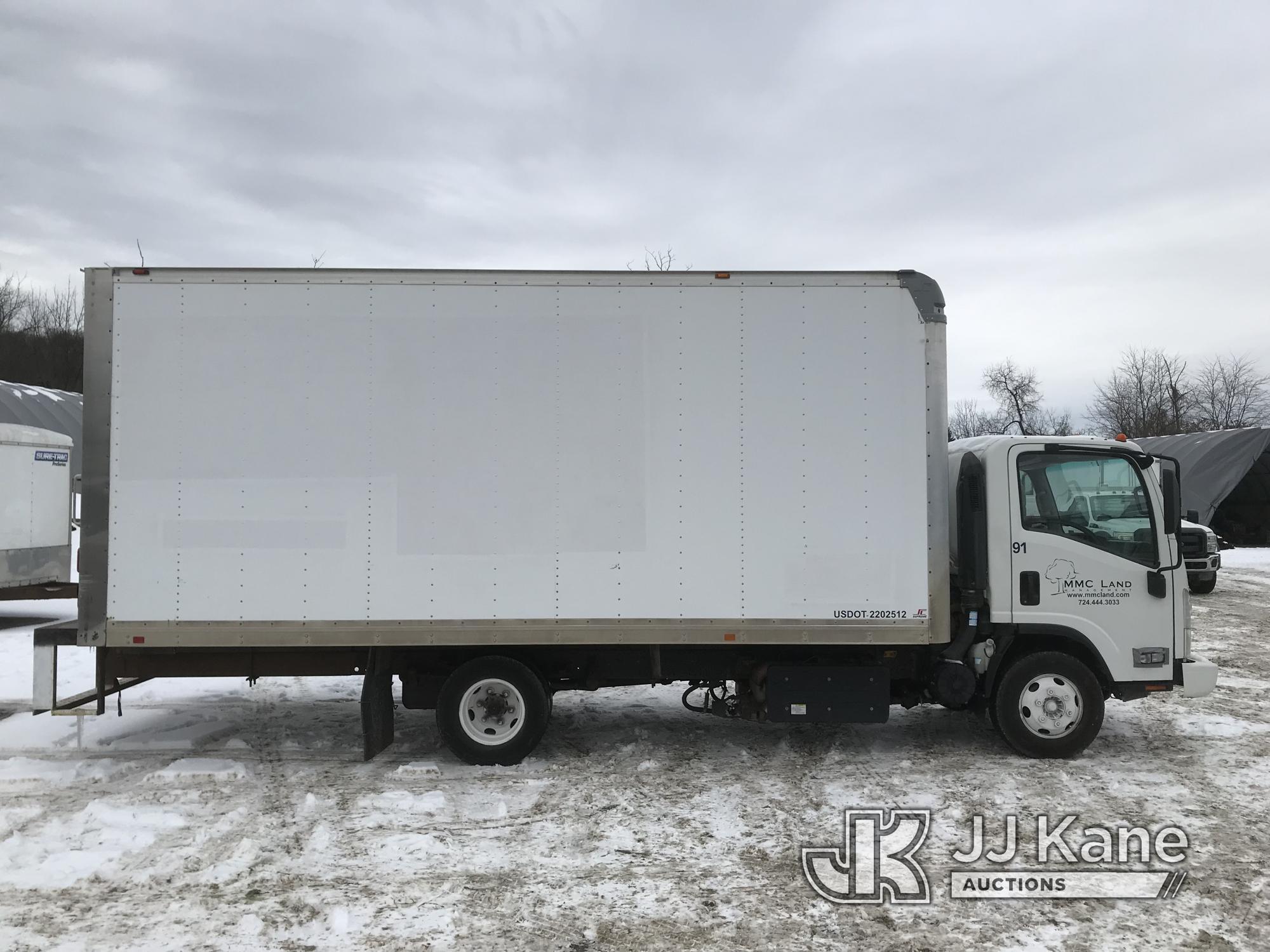 (Smock, PA) 2019 Isuzu NPR Van Body Truck Runs & Moves