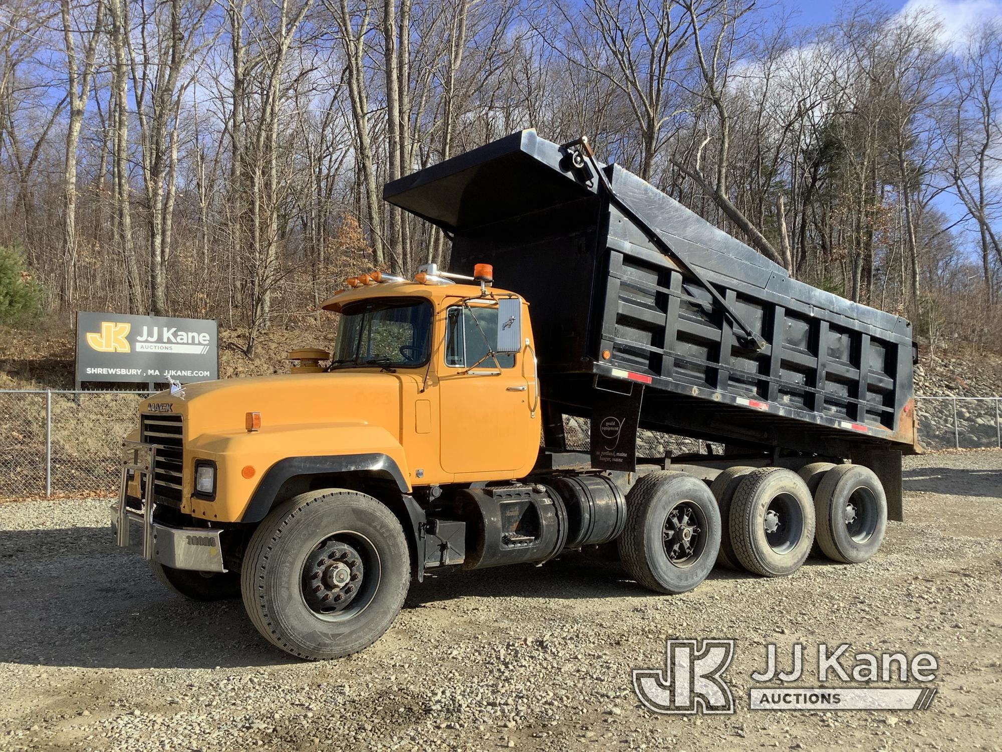 (Shrewsbury, MA) 1999 Mack RD690S T/A Dump Truck Runs, Moves & Dump Operates) (Rust Damage