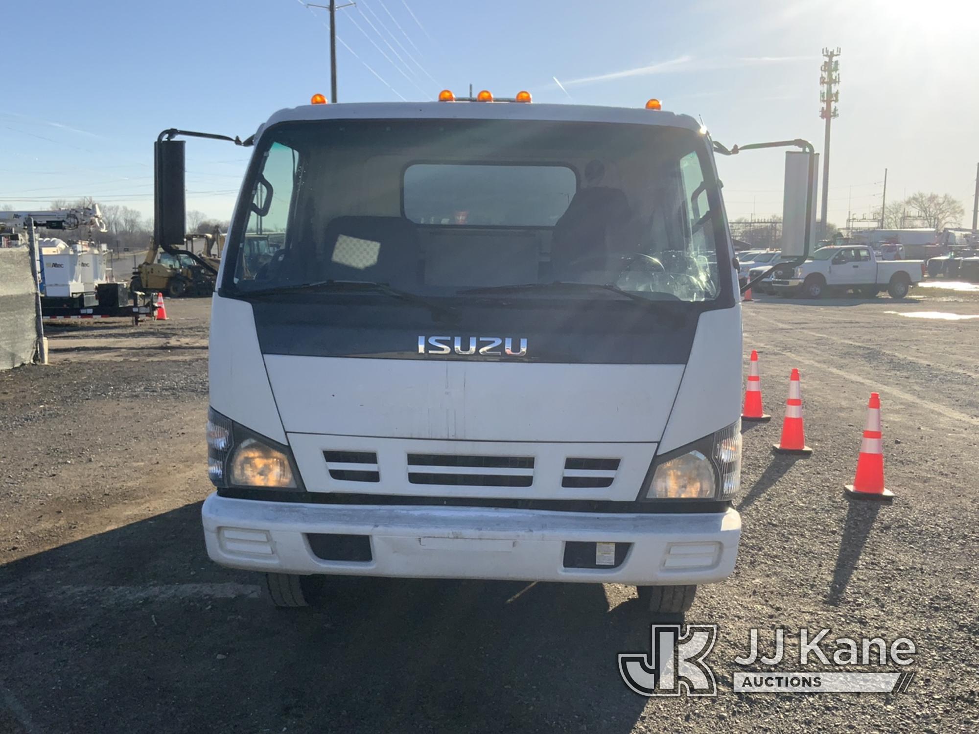 (Charlotte, MI) 2006 Isuzu NPR Spray Truck Runs, Moves, Jump To Start