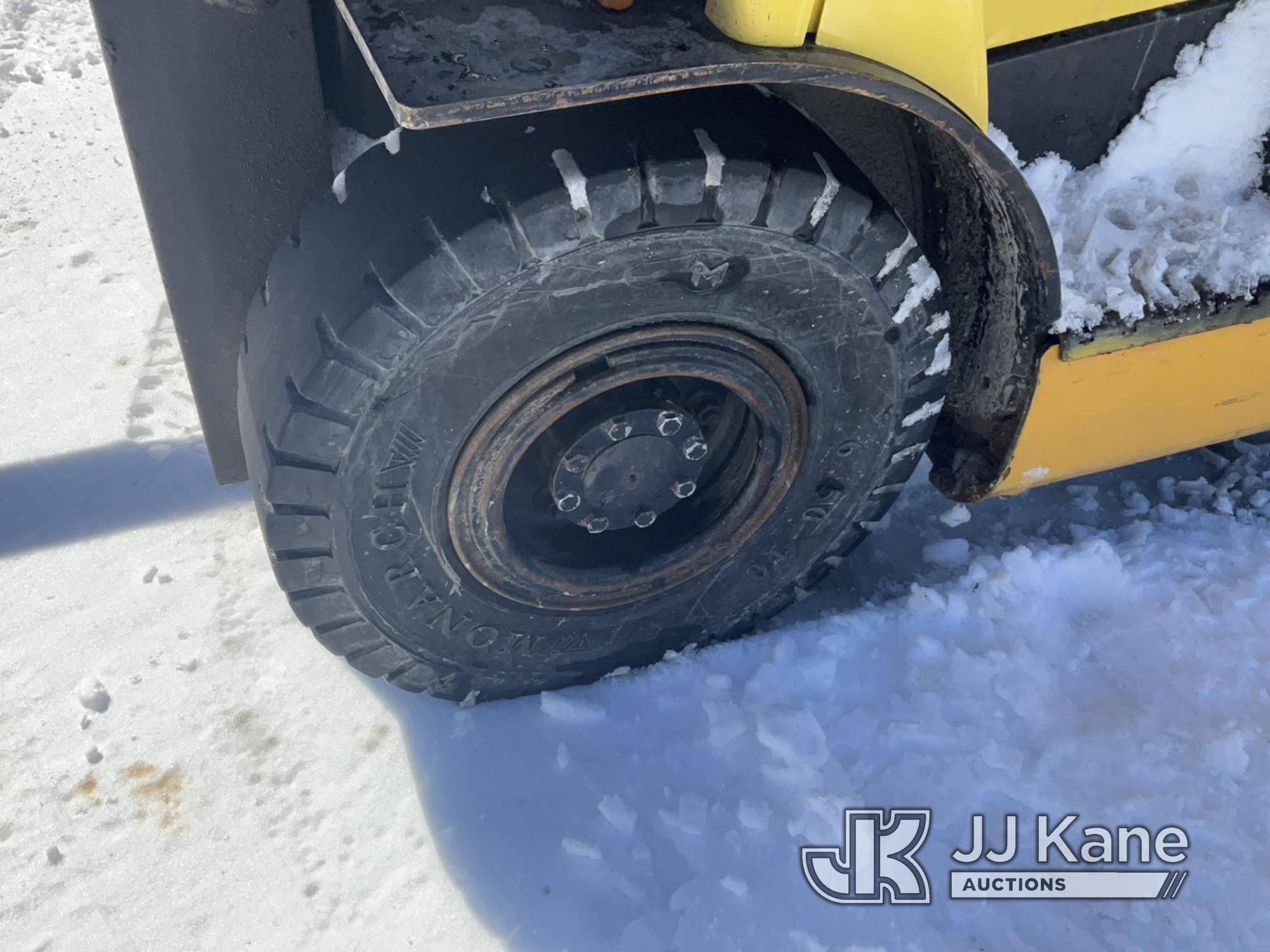 (Rome, NY) 2013 Hyster H40FTS Cushion Tired Forklift Runs & Operates, LPG Tank Not In Sale