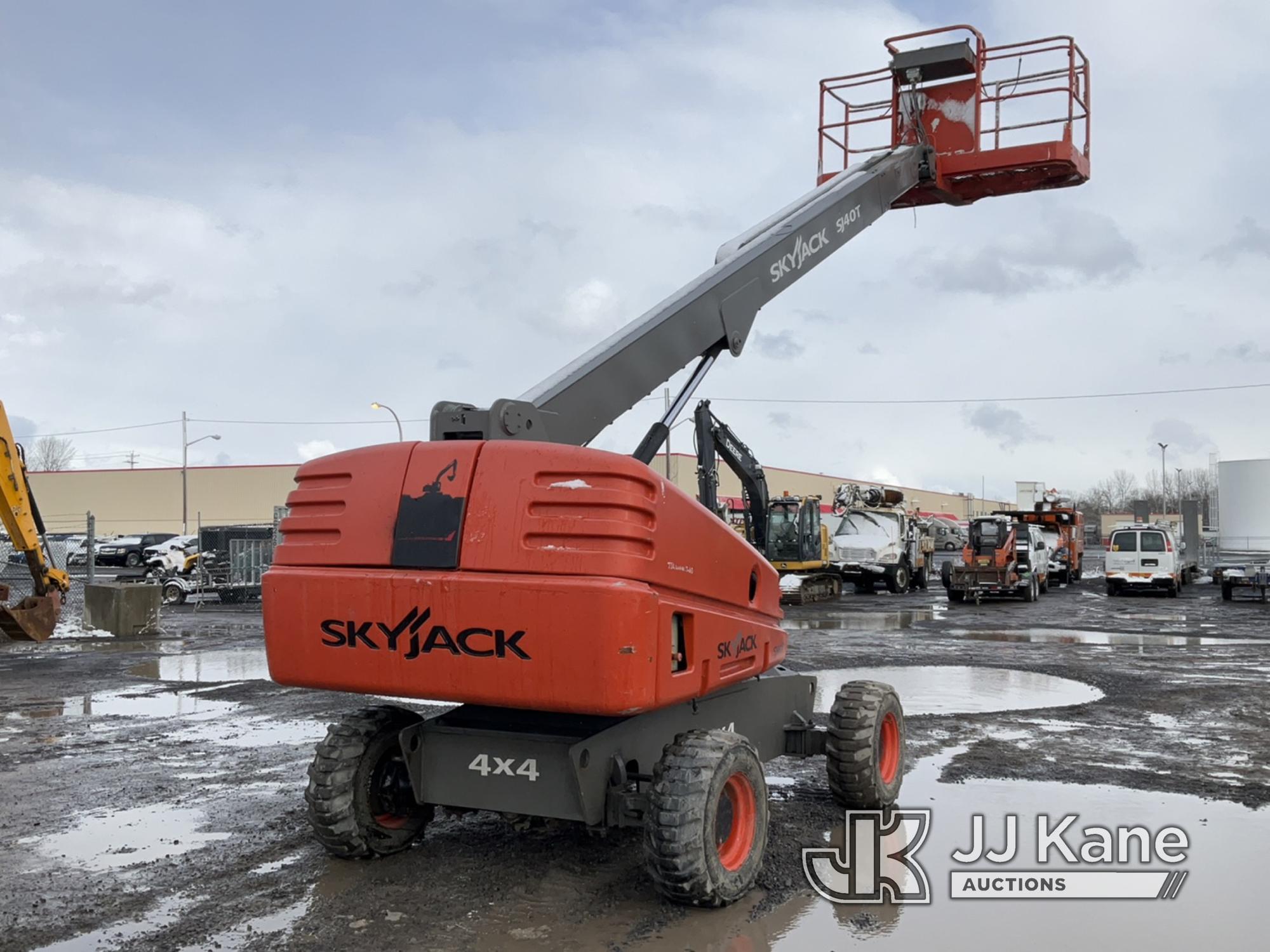 (Rome, NY) 2008 Sky Jack SJ-40T 4x4 Self-Propelled Telescopic Manlift Runs, Moves & Operates, No Ser