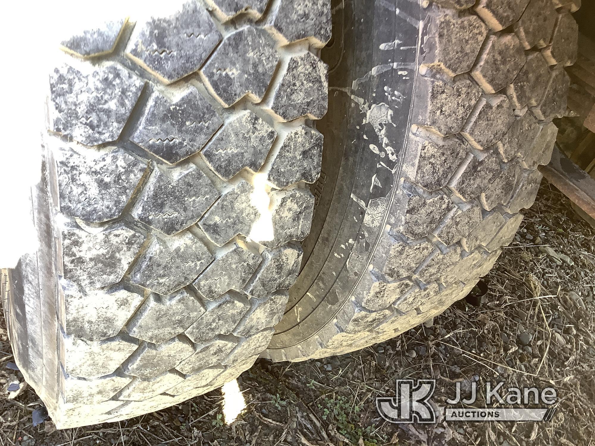 (Deposit, NY) Altec LR756, Over-Center Bucket Truck mounted behind cab on 2013 Ford F750 Chipper Dum