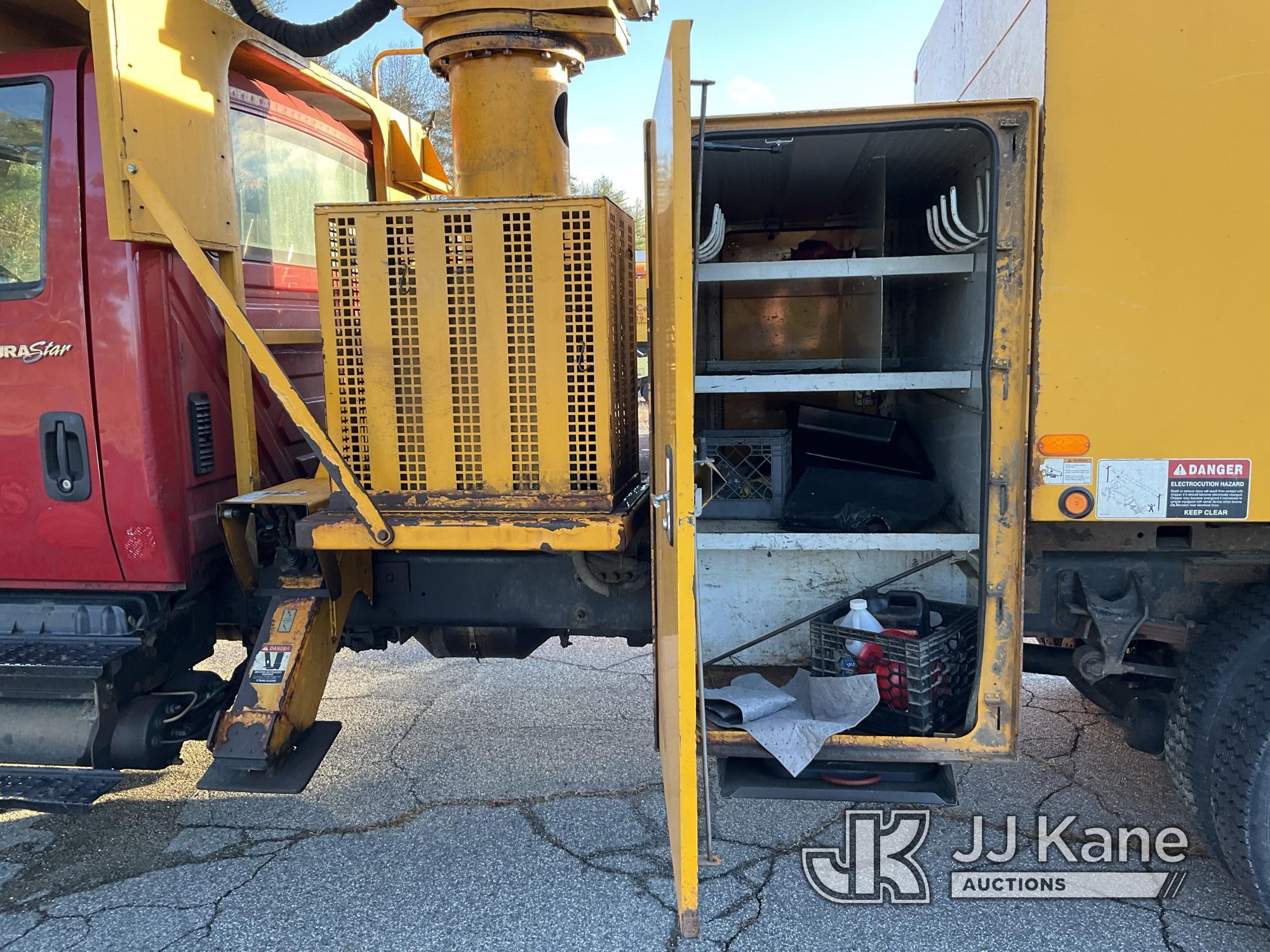 (Wells, ME) Altec LR7-60, Over-Center Bucket Truck mounted behind cab on 2014 International 4300 Chi