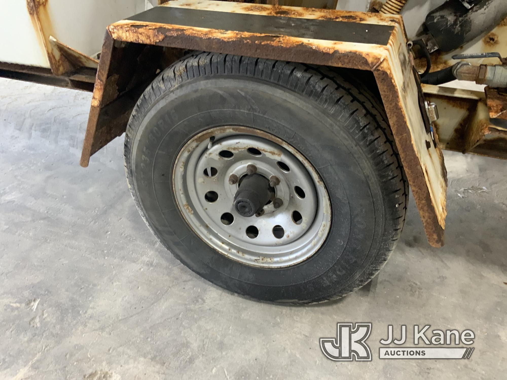 (Fort Wayne, IN) 2016 Morbark M12D Chipper (12in Drum), trailer mtd Runs) (Smokes, Rust Damage) (NO