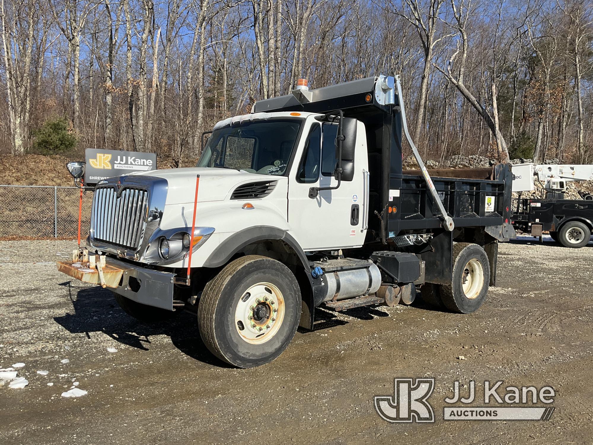 (Shrewsbury, MA) 2016 International 7400 Dump Truck Runs, Moves & Dump Operates) (Check Engine Light