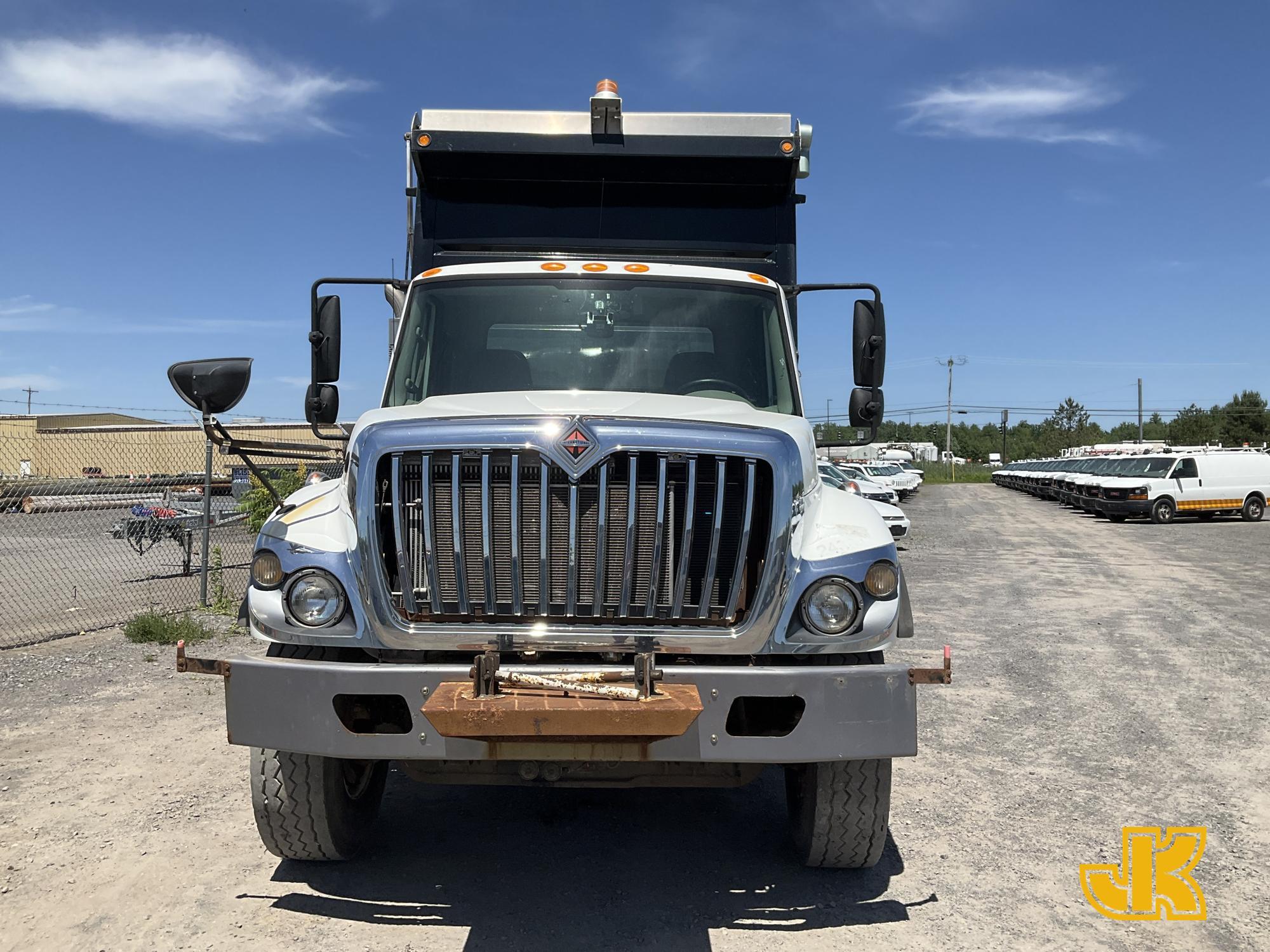 (Rome, NY) 2016 International 7400 Dump Truck Runs, Moves & Dump Operates, Body & Rust Damage, Smoke