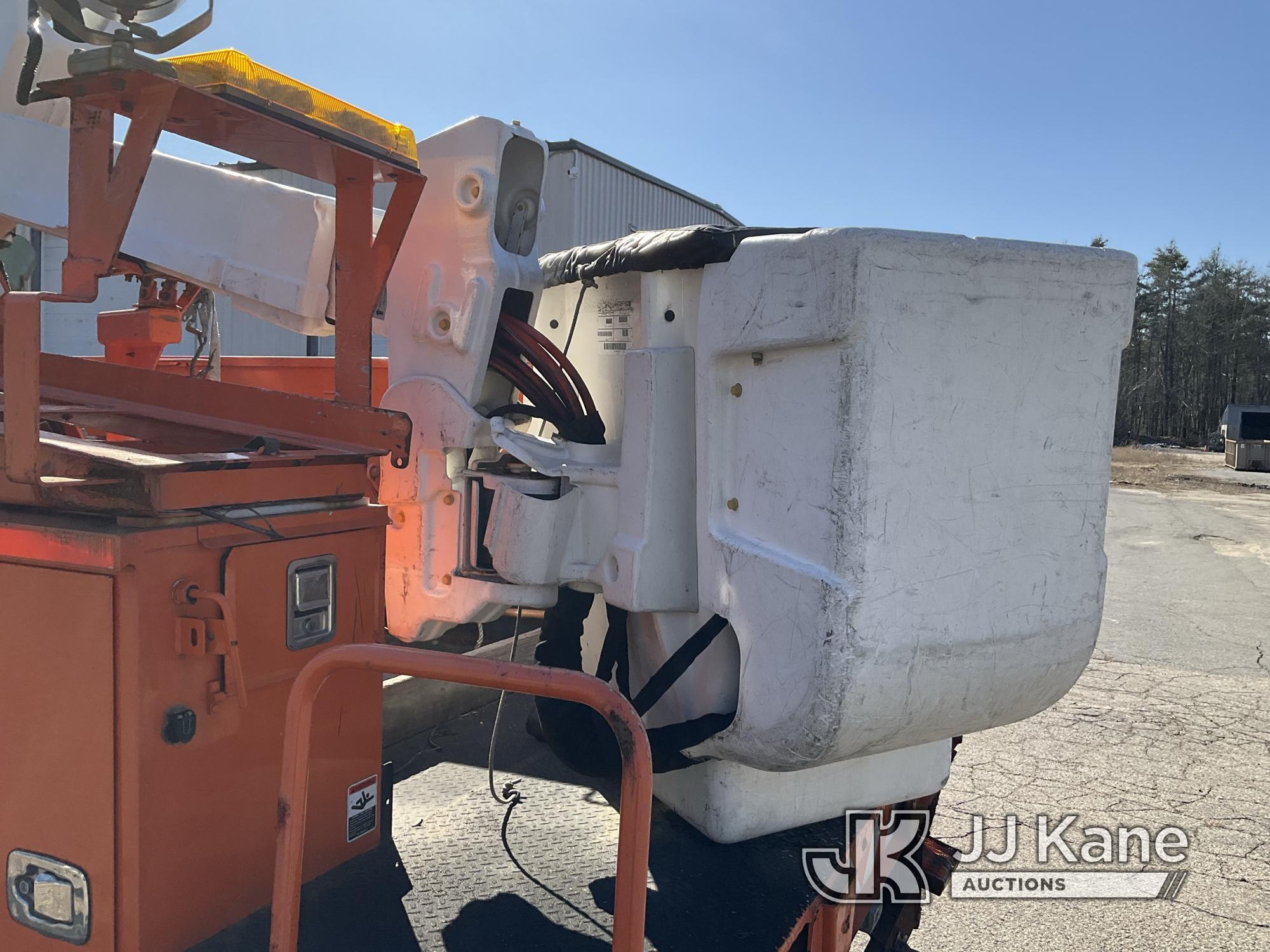 (Wells, ME) Altec AT37G, Articulating & Telescopic Bucket Truck mounted behind cab on 2014 Ford F550