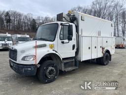 (Shrewsbury, MA) 2014 Freightliner M2 106 Enclosed Utility/Air Compressor Truck Runs & Moves) (White