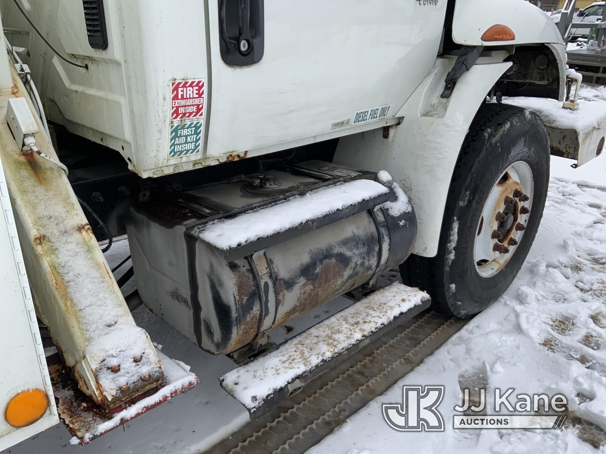 (Charlotte, MI) Altec DM45, Digger Derrick rear mounted on 2005 International 4300 Flatbed/Utility T