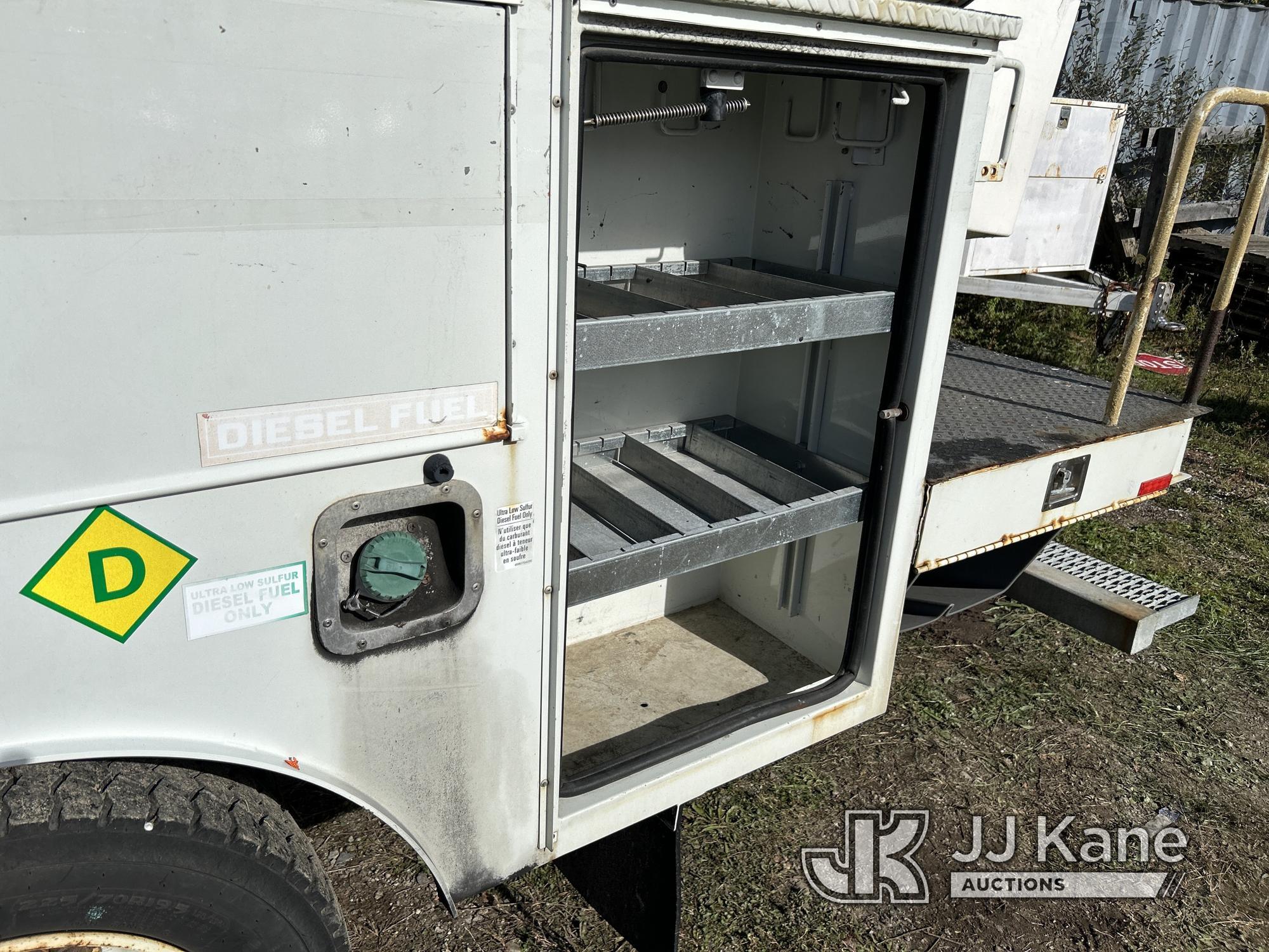 (Bellport, NY) Versalift SST37-EIH, Articulating & Telescopic Bucket Truck mounted behind cab on 201